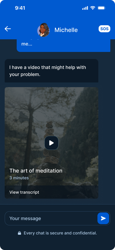 A screenshot of Wayhaven, an iOS app